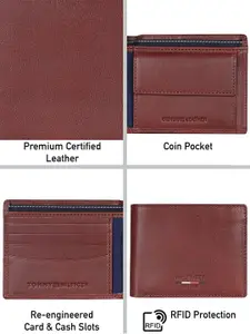 Tommy Hilfiger Men Leather Two Fold Wallet