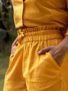 KALINI Shirt Collar Shirt And Shorts