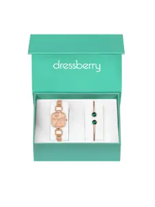 DressBerry Women Watch & Bangle Gift Set