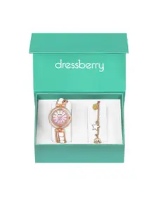 DressBerry Women Watch & Bracelet Gift Set