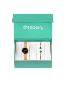 DressBerry Women Watch & Bangle Gift Set