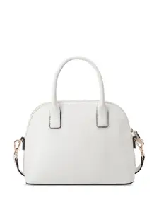 GUESS Textured PU Structured Satchel with Quilted
