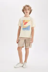 DeFacto Boys Cotton Mid-Rise Shorts