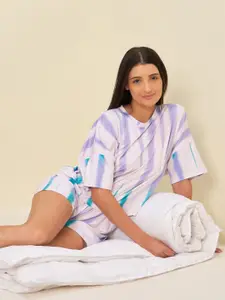 Sweet Dreams Women Striped Night suit