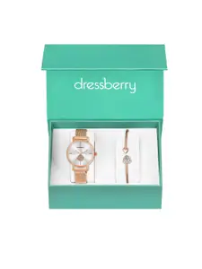 DressBerry Women Watch & Bangle Gift Set