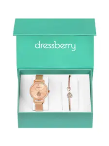DressBerry Women Watch & Bangle Gift Set