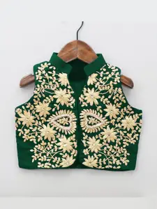 Shoryam Fashion Girls Embroidered Ready to Wear Lehenga &