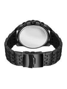 IIK COLLECTION Men Round Dial & Stainless Steel Straps Analogue Chronograph Watch DK-4008M