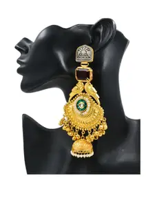 J & C Fashion Arena Brass Earrings