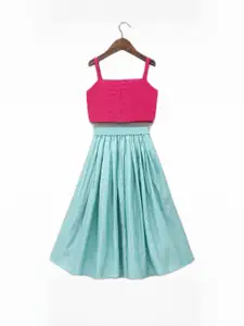 Shoryam Fashion Girls Embroidered Ready to Wear Lehenga &