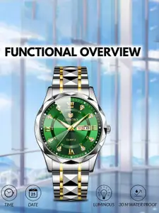 LONGBO Men Dial & Stainless Steel Bracelet Style Straps Analogue Watch