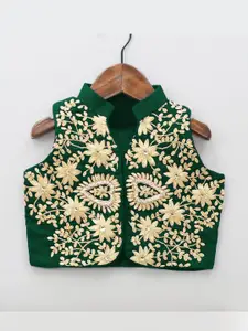 Shoryam Fashion Girls Embroidered Ready to Wear Lehenga &