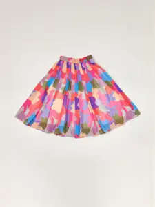 Shoryam Fashion Girls Green Raw Silk Lehenga Choli