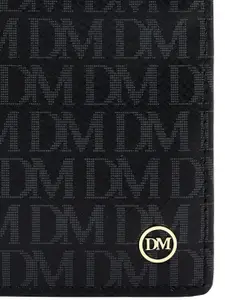 Da Milano Men Typography Printed Leather Two Fold Wallet