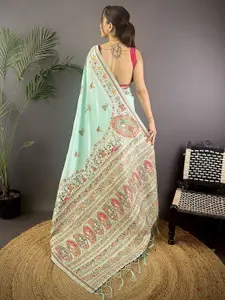 elora Woven Design Silk Blend Designer Banarasi Saree