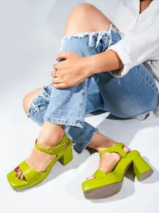 Try Me Open Toe Block Sandals