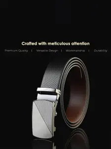 Provogue Men Textured Reversible Formal Belt