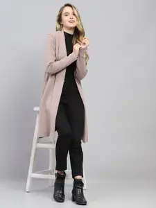 Monte Carlo Women Solid Woollen Longline Cardigan Sweaters