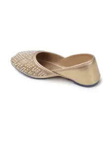 CORSICA Women Embellished Ethnic Mojaris Flats
