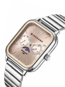GIORDANO Men Dial & Stainless Steel Bracelet Style Straps Analogue Watch GZ-50117-44