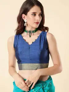 DEVATITHI R.Elan Eva Silk Foil Printed Border Saree