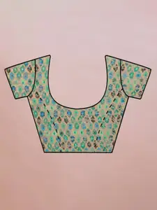 DEVATITHI Pista Linen Blend Saree