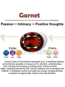 GenZcomplex Brass Garnet Finger Ring