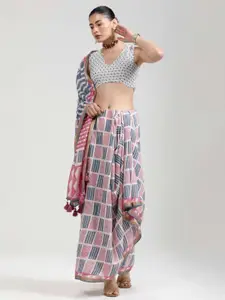 DEVATITHI Modal Mul Contemporary Printed Liva Saree