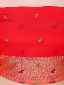 DEVATITHI Embroidered Woven Design Border Saree