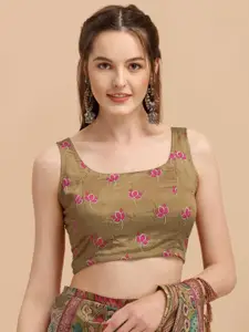 DEVATITHI Ethnic Motifs Kalamkari Silk Saree