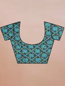 DEVATITHI Blue Linen Blend Saree