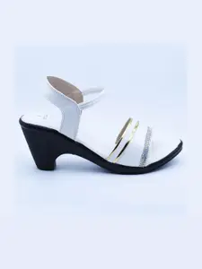 IndiForce Leather Kitten Toe heels