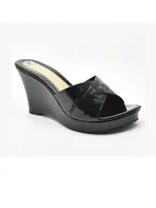 IndiForce Leather Wedge Heels