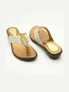 IndiForce Embellished Leather Party Block Heels