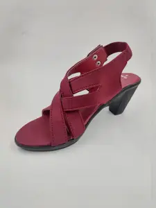 IndiForce Leather Block Heels