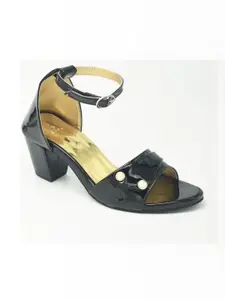 IndiForce Leather Block Heels