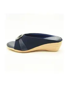 IndiForce Women Blue Leather heels