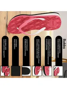 ROKKS Women Rubber Flip Flops