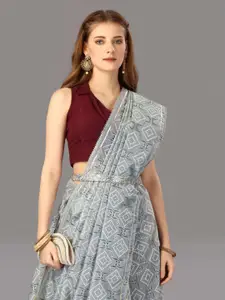 DEVATITHI Geometric Printed Saree