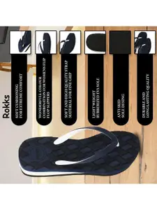 ROKKS Women Rubber Flip Flops