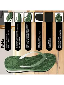 ROKKS Women Rubber Flip Flops