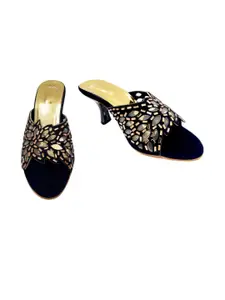 IndiForce Leather Party Kitten Peep Toes