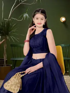 F Plus Fashion Pink Net Lehenga Choli