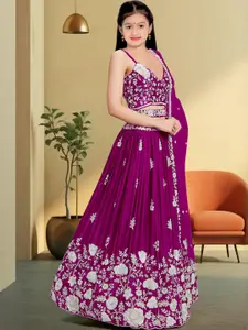 F Plus Fashion Black Net Lehenga Choli