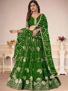 F Plus Fashion Black Net Lehenga Choli