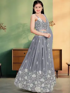 F Plus Fashion Pink Net Lehenga Choli