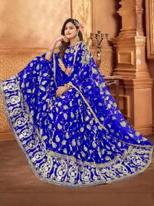 F Plus Fashion Black Net Lehenga Choli