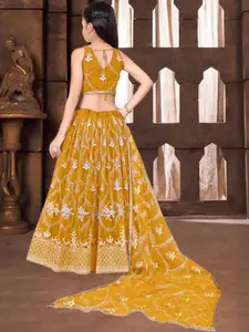 F Plus Fashion Pink Net Lehenga Choli