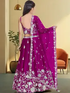 F Plus Fashion Black Net Lehenga Choli