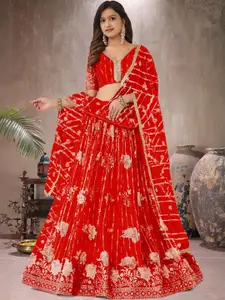F Plus Fashion Multi Net Lehenga Choli